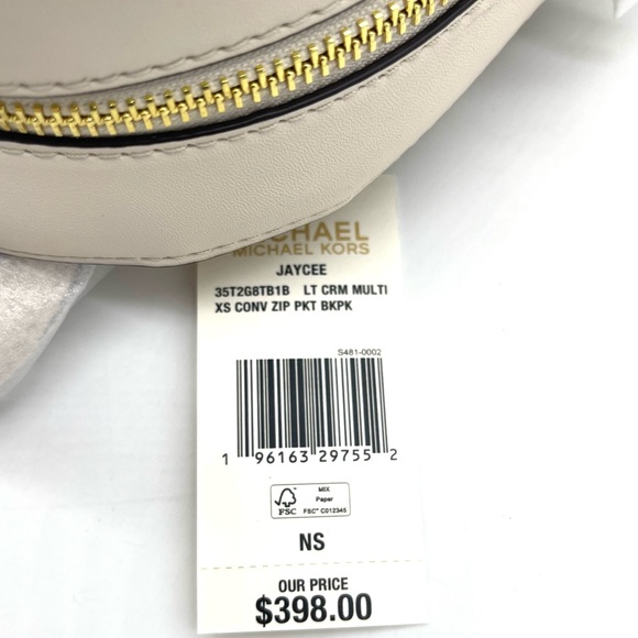 Michael Kors Jaycee Xsmall Zip Packet Backpack - Picture 10 of 10